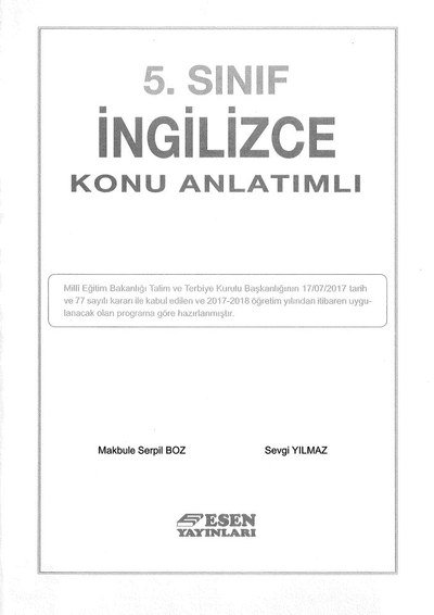 İNGİLİZCE KONU ANLATIMLI Fotokopinci -
