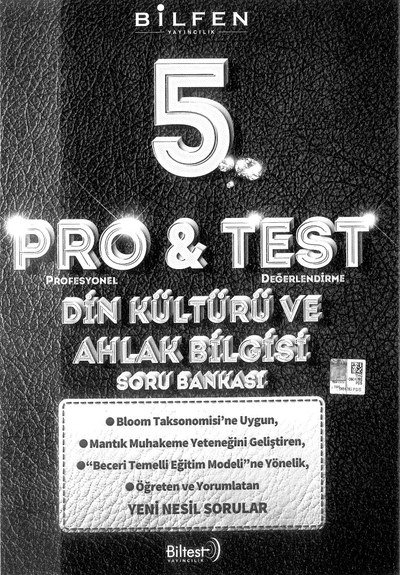 PRO & TEST DİN KÜLTÜRÜ VE AHLAK BİLGİSİ SORU BANKASI Fotokopinci -