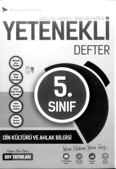 DİN KÜLTÜRÜ VE AHLAK BİLGİSİ YETENEKLİ DEFTER Fotokopinci -