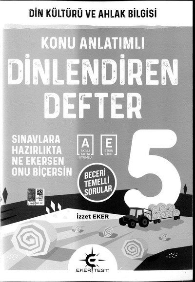 DİN KÜLTÜRÜ VE AHLAK BİLGİSİ DİNLENDİREN DEFTER Fotokopinci -