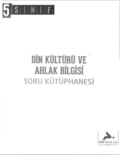 DİN KÜLTÜRÜ VE AHLAK BİLGİSİ SORU KÜTÜPHANESİ Fotokopinci -