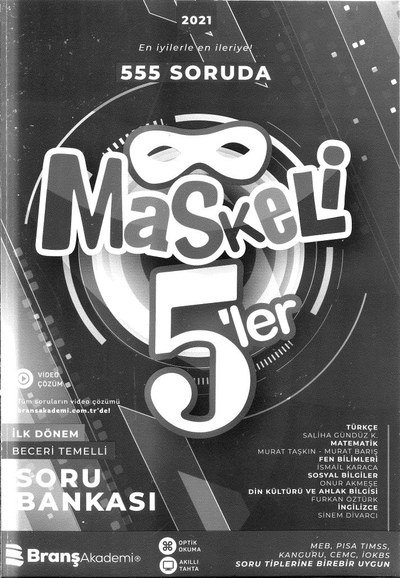 555 SORUDA MASKELİ 5'LER Fotokopinci -