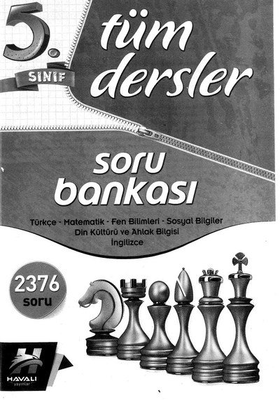 TÜM DERSLER SORU BANKASI