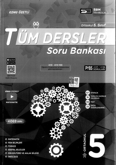 TÜM DERSLER SORU BANKASI PYBS Fotokopinci -