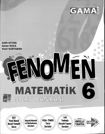 FENOMEN MATEMATİK SORU BANKASI Fotokopinci -