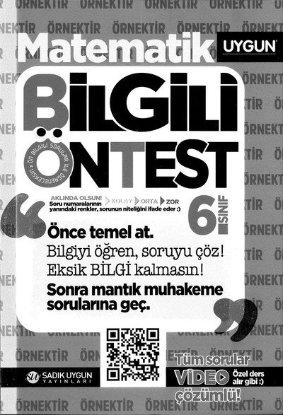 MATEMATİK BİLGİLİ ÖNTEST Fotokopinci -