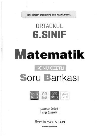 MATEMATİK KONU ÖZETLİ SORU BANKASI Fotokopinci -