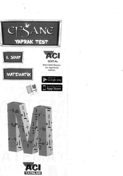 EFSANE YAPRAK TEST MATEMATİK