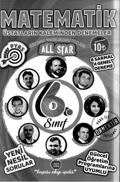 MATEMATİK ÜSTATLARIN KALEMİNDEN DENEMELER Fotokopinci -