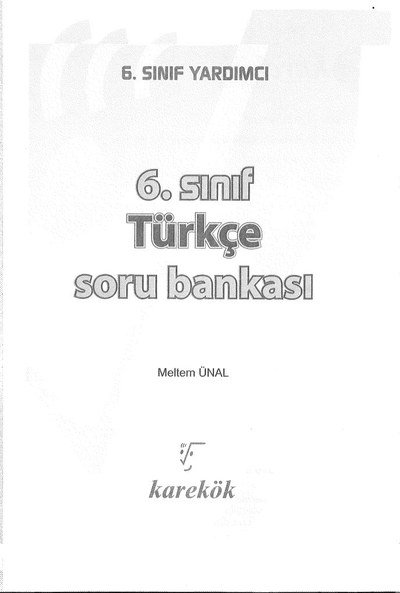 TÜRKÇE SORU BANKASI Fotokopinci -