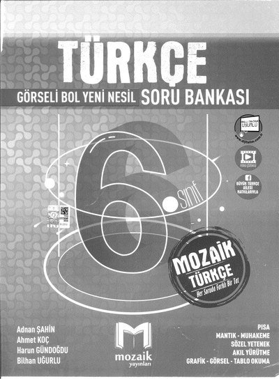 TÜRKÇE GÖRSELİ BOL YENİ NESİL SORU BANKASI Fotokopinci -