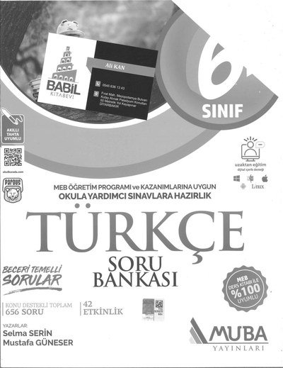 TÜRKÇE SORU BANKASI Fotokopinci -