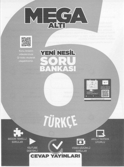 MEGA ALTI YENİ NESİL SORU BANKASI TÜRKÇE Fotokopinci -