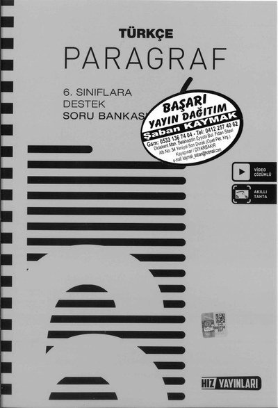 TÜRKÇE PARAGRAF SORU BANKASI Fotokopinci -