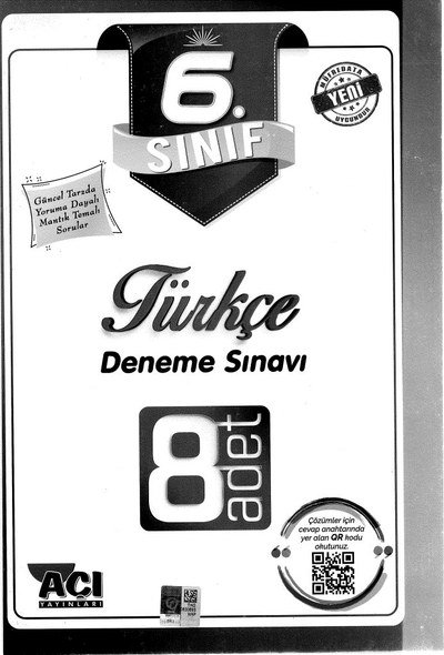 TÜRKÇE DENEME SINAVI 8 ADET Fotokopinci -