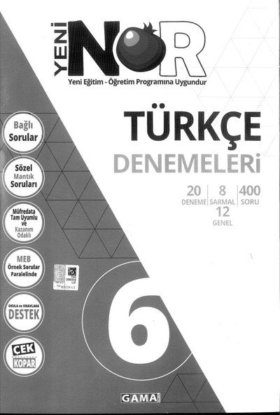 NAR TÜRKÇE DENEMELERİ