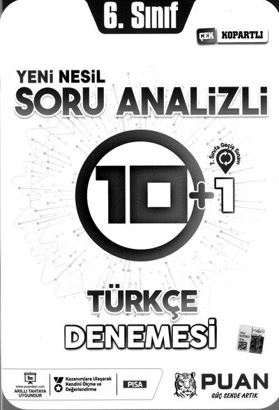 SORU ANALİZİ 10+1 TÜRÇE DENEMESİ Fotokopinci -