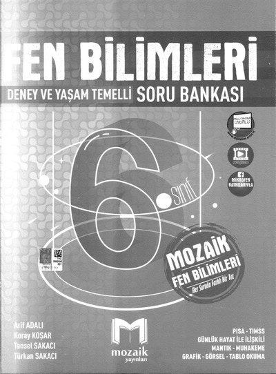 FEN BİLİMLERİ DENEY VE YAŞAM TEMELLİ SORU BANKASI Fotokopinci -