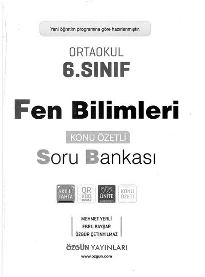 FEN BİLİMLERİ SORU BANKASI KONU ÖZETLİ Fotokopinci -