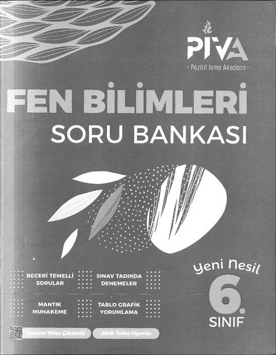 FEN BİLİMLERİ SORU BANKASI Fotokopinci -