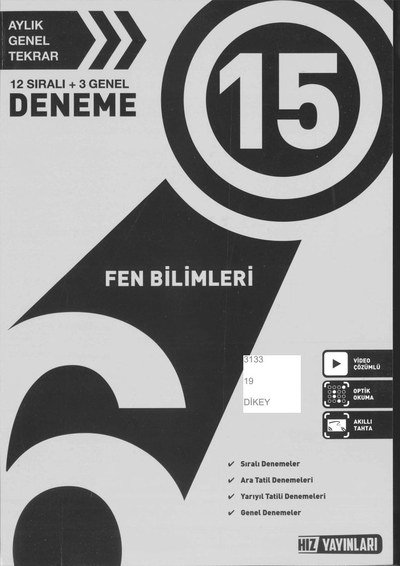 FEN BİLİMLERİ 15 DENEME