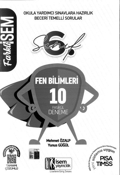 FEN BİLİMLERİ 10 FASİKÜL DENEME Fotokopinci -