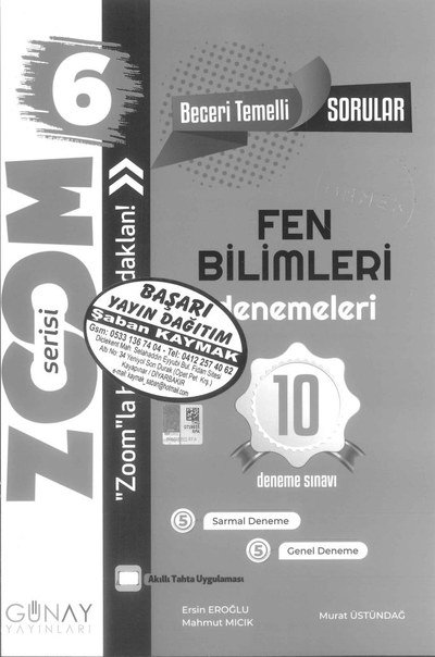 FEN BİLİMLERİ DENEME 10 DENEME SINAVI Fotokopinci -