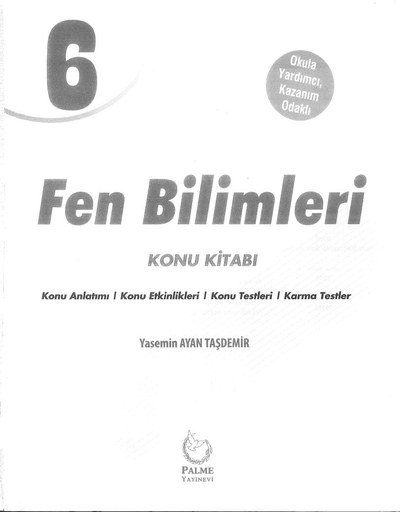 FEN BİLİMLERİ KONU KİTABI Fotokopinci -