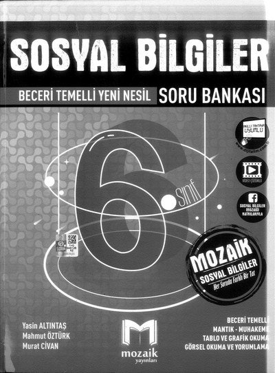 SOSYAL BİLGİLER BECERİ TEMELLİ SORU BANKASI Fotokopinci -