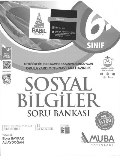 SOSYAL BİLGİLER SORU BANKASI Fotokopinci -