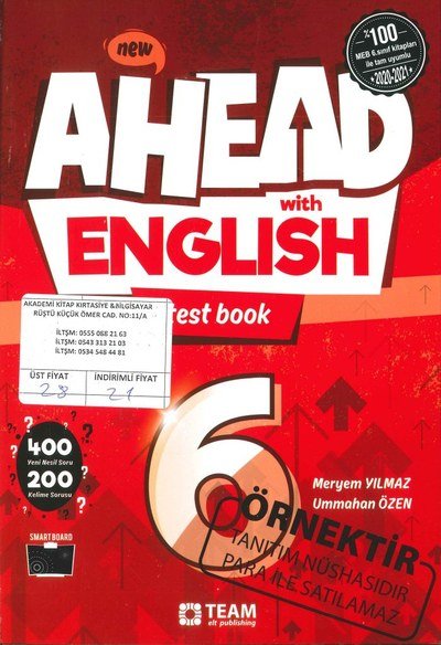 AHEAD WITH ENGLISH TEST BOOK Fotokopinci -
