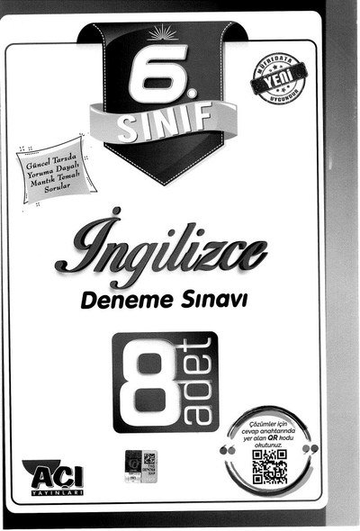 İNGİLİZCE DENEME SINAVI 8 ADET Fotokopinci -