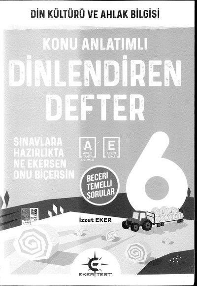 DİN KÜLTÜRÜ VE AHLAK BİLGİSİ KONU ANLATIMLI DEFTER Fotokopinci -