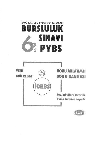 BURSLULUK SINAVI PYBS KONU ANLATIMLI SORU BANKASI
