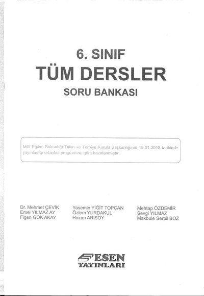 TÜM DERSLER SORU BANKASI Fotokopinci -