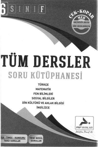 TÜM DERSLER SORU KÜTÜPHANESİ