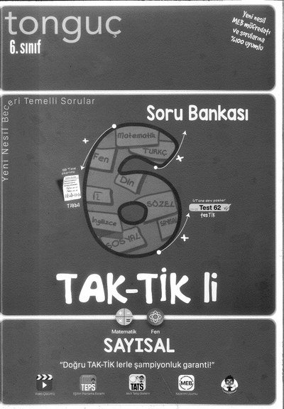 TAK-TİK'Lİ SAYISAL SORU BANKASI
