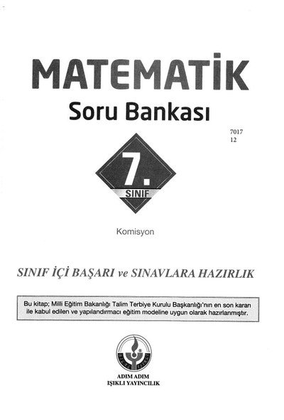 MATEMATİK SORU BANKASI Fotokopinci -