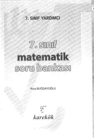 MATEMATİK SORU BANKASI Fotokopinci -