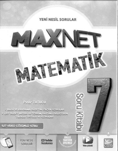 MAXNET MATEMATİK SORU KİTABI