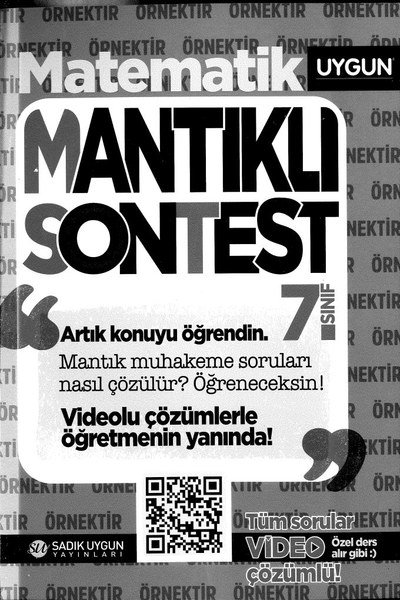 MATEMATİK MANTIKLI SONTEST Fotokopinci -