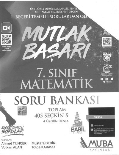 MUTLAK BAŞARI MATEMATİK SORU BANKASI