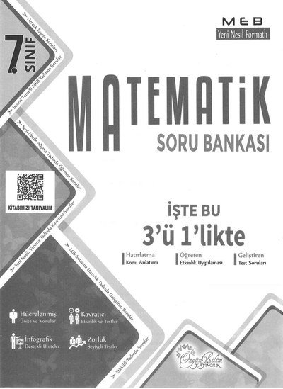 MATEMATİK SORU BANKASI İŞTE BU 3'Ü 1'LİKTE Fotokopinci -