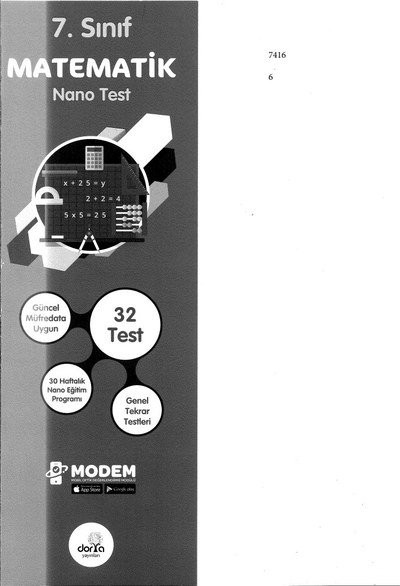 MATEMATİK NANO TEST 32 TEST Fotokopinci -