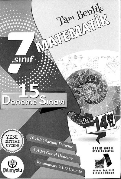 TAM BENLİK MATEMATİK 15 DENEME SINAVI
