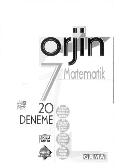 ORJİN MATEMATİK 20 DENEME Fotokopinci -