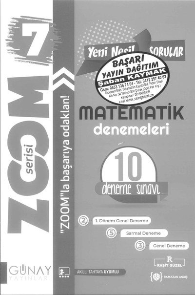 MATEMATİK DENEMELERİ 10 DENEME SINAVI Fotokopinci -