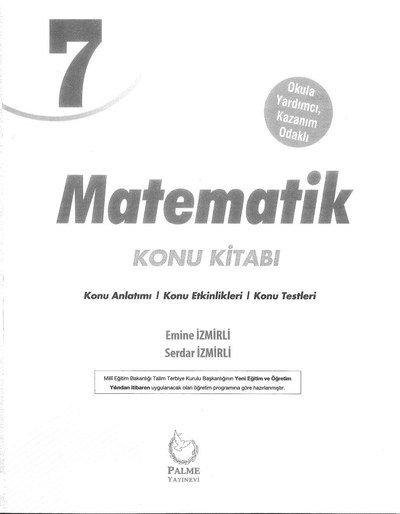 MATEMATİK KONU KİTABI