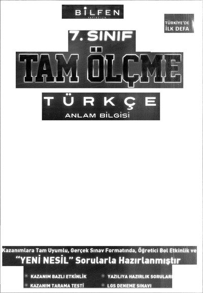 TAM ÖLÇME TÜRKÇE ANLAM BİLGİSİ