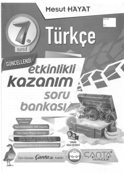 TÜRKÇE ETKİNLİKLİ KAZANIM SORU BANKASI